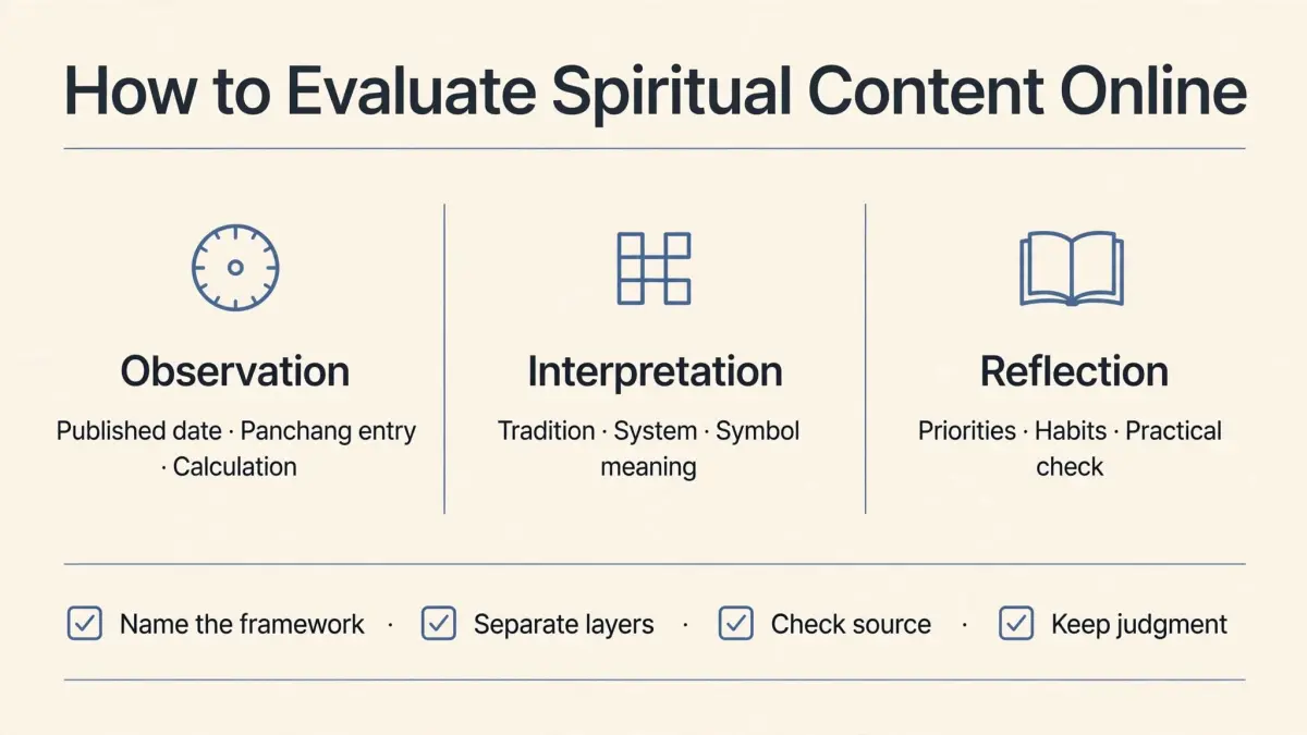 Explainer diagram for evaluate spiritual content online
