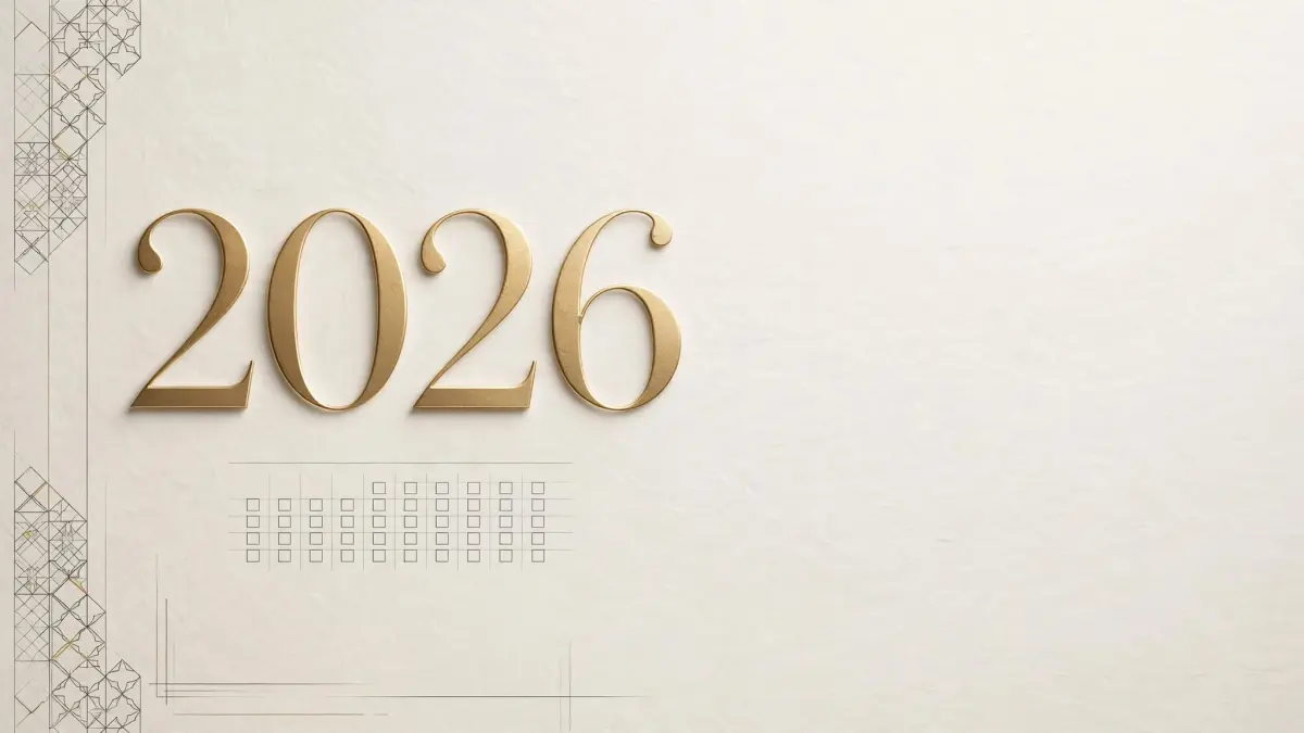 Editorial visual representing Personal Year Number 2026