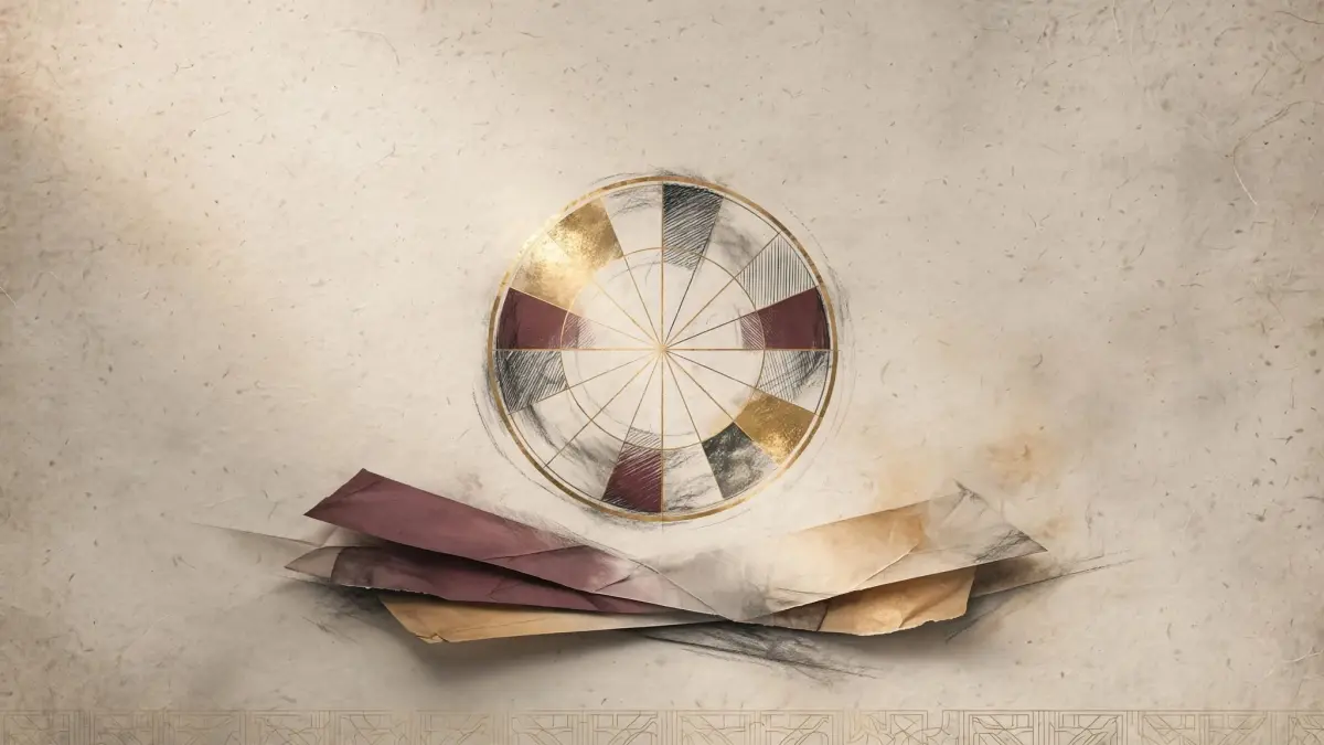 Editorial visual representing Wheel of Fortune tarot meaning